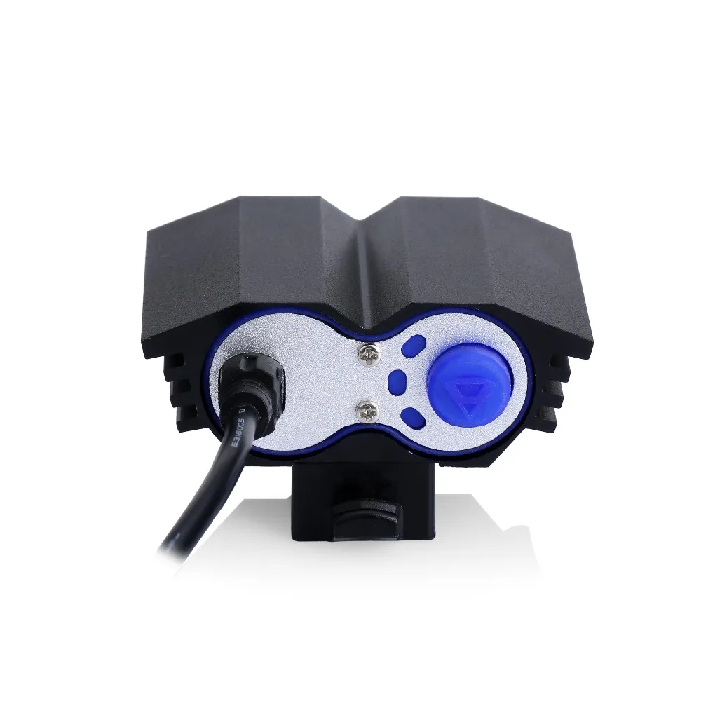 Rechargeable Waterproof 3000LM Bike bicycle Headlight MTB Light 2 CREE LED Lights