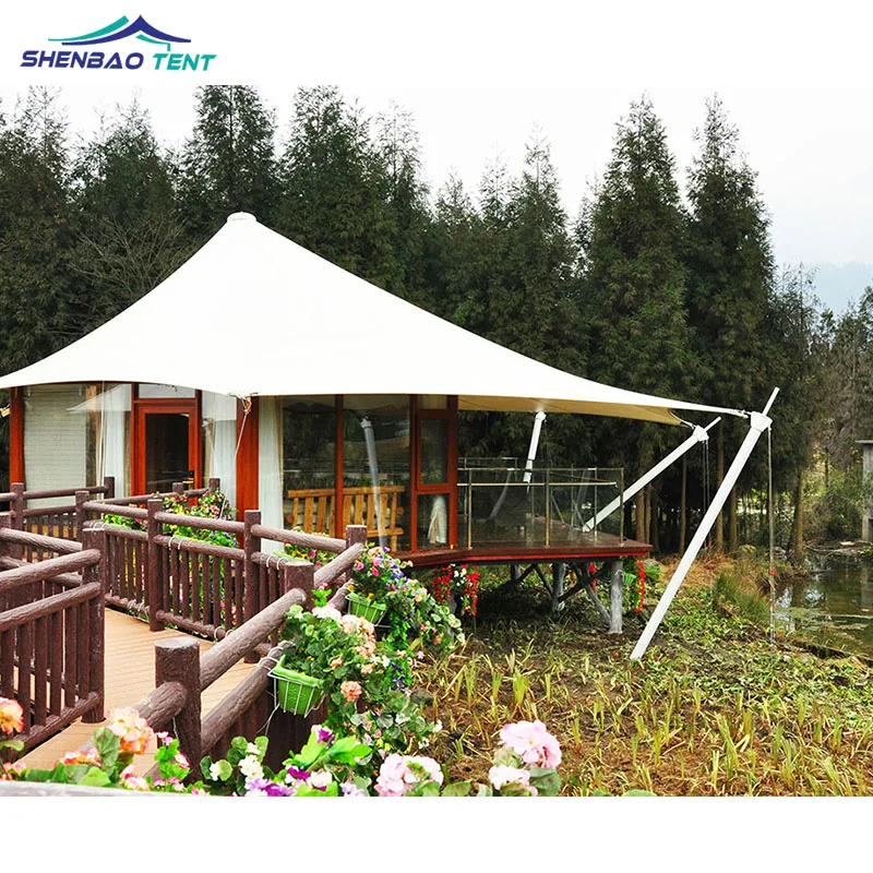Luxury Resort Membrane Structure Hotel Tent For Glamping