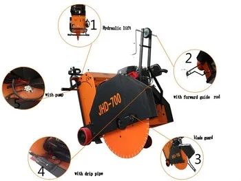 
700mm hydraulic Concrete Saw Cutter Road Cutting Machine 