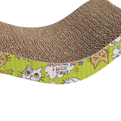 
Interactive Cardboard Scratcher Pad With Catnip for Cat Kitty Kitten 