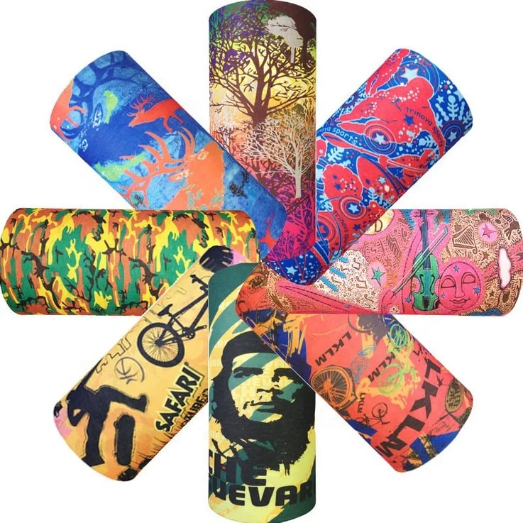 Seamless Magic Headband Neck Warmer Scarf Face Cover Skeleton Ghost Skull Balaclava Motorcycle Cycling Camouflage Pirate Bandana