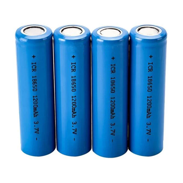 
Rechargeable 18650 Lithium ion battery 3.7v 1200mAh li ion battery cell 
