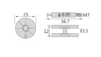 M7 furniture nuts and bolts YD-4017