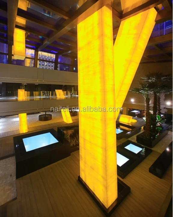 Красивая прозрачная панель из искусственного нефрита и оникса с подсветкой, настенная панель для лобби