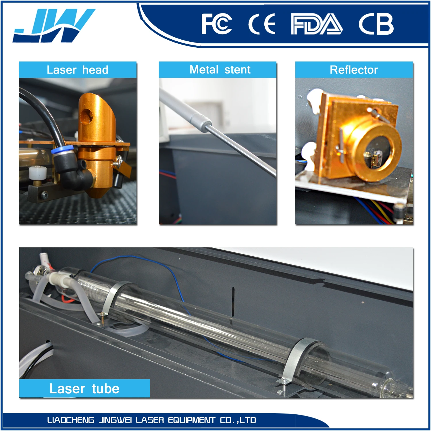 Best quality 100w co2 laser tube /laser head engraving cutting machine