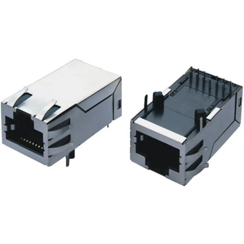  8-pin модульный разъем Jack/щит печатной платы Rj45 муфтовый стыковочный переводник формованные с трансформатором в