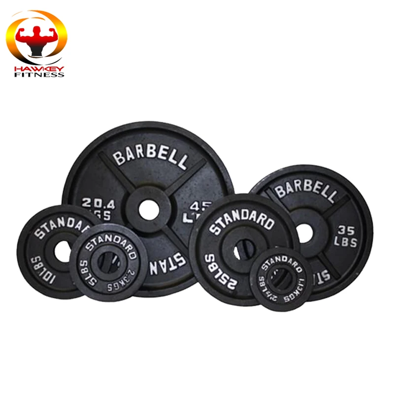 
Fitness Weightlifting Painting Grey Hammertone Cast Iron Weight Plate 