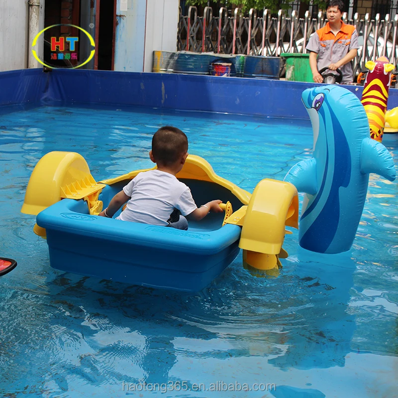 Hot sale cheap plastic colorful handle pedal boat kids mini hand paddle boats