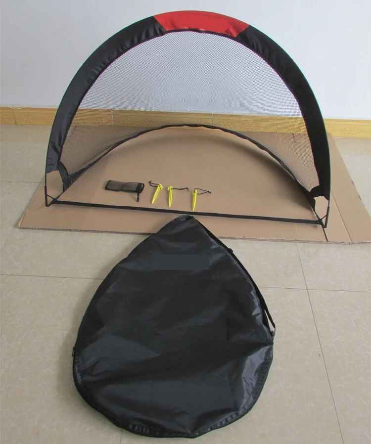 portable foldable pop up fiberglass soccer football goal