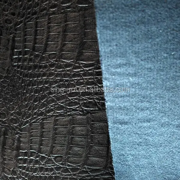 Crocodile skin pattern PU synthetic leather
