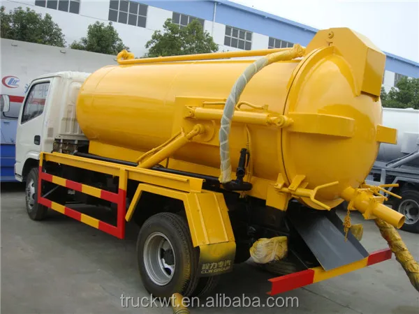 small 4 ton dongfeng vacuum sewage truck for sale