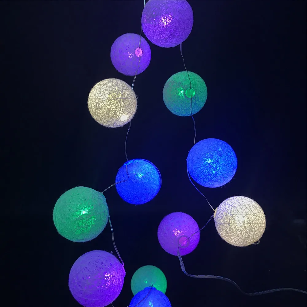 
Waterproof battery operated starry twinkly wireless fairy small bulb string christmas light balls 