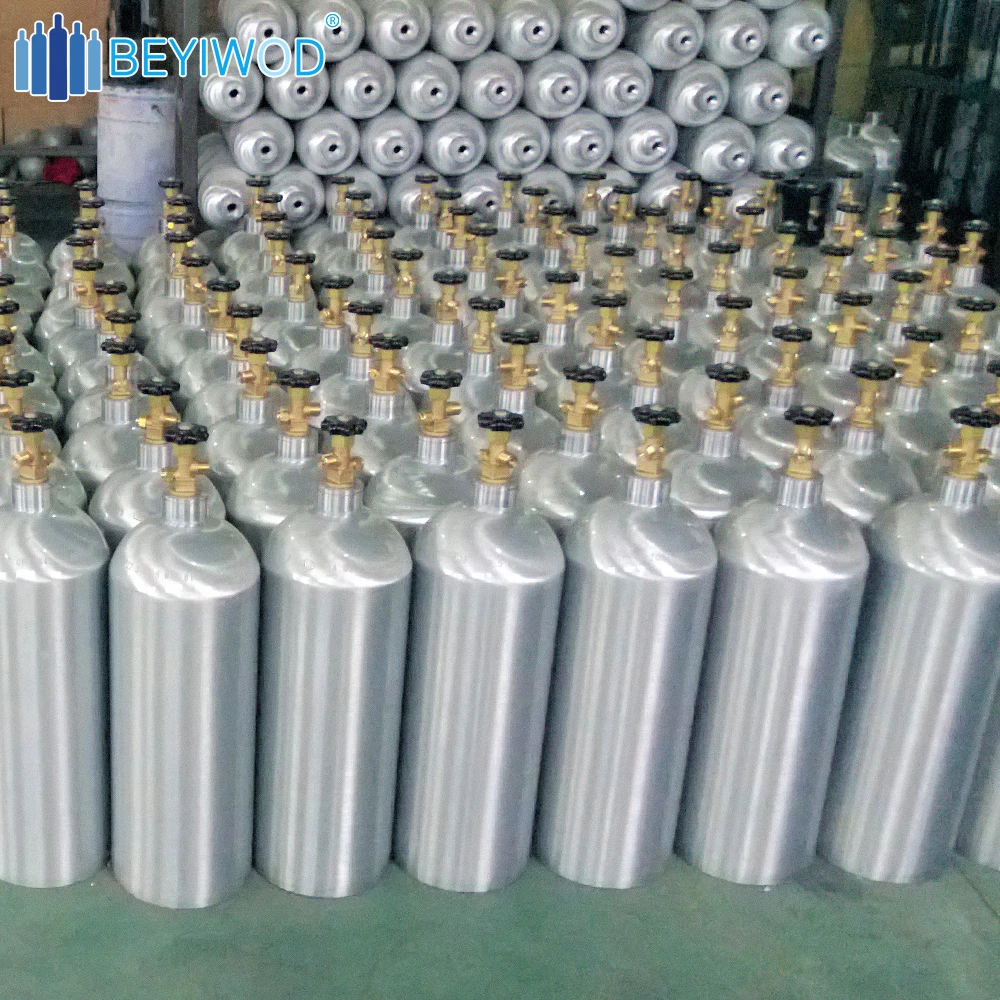 DOT3AL 2.5lb 5lb 15lb 20lbs co2 tank aluminum co2 cylinder gas bottle