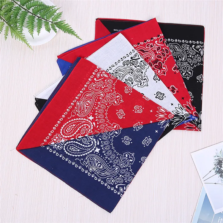 
Wholesale custom trendy cotton soft headwear bandana multi color bandana 