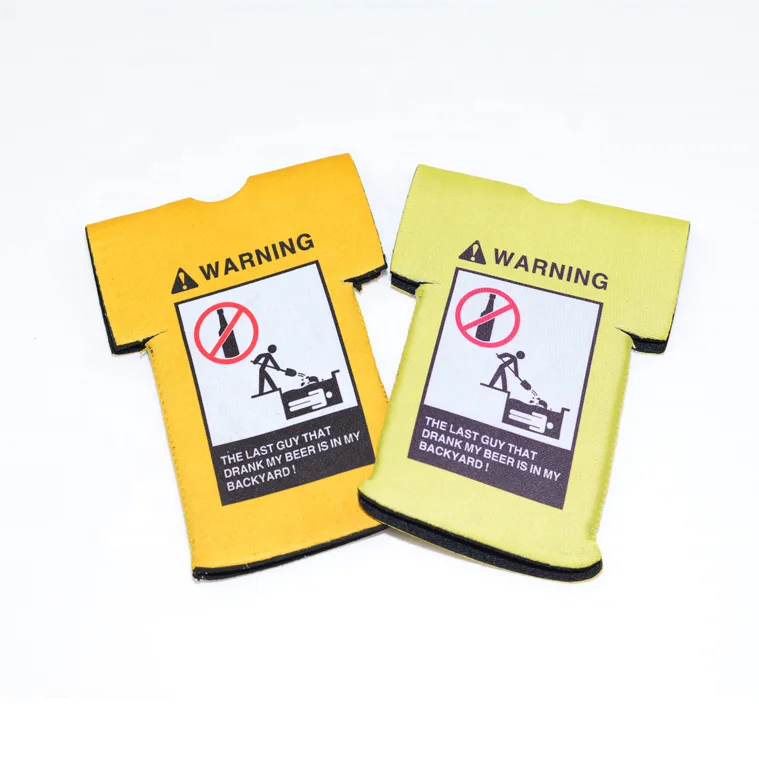 Custom Insulated Neoprene Jersey Beer Bottle Cooler Can Coolie