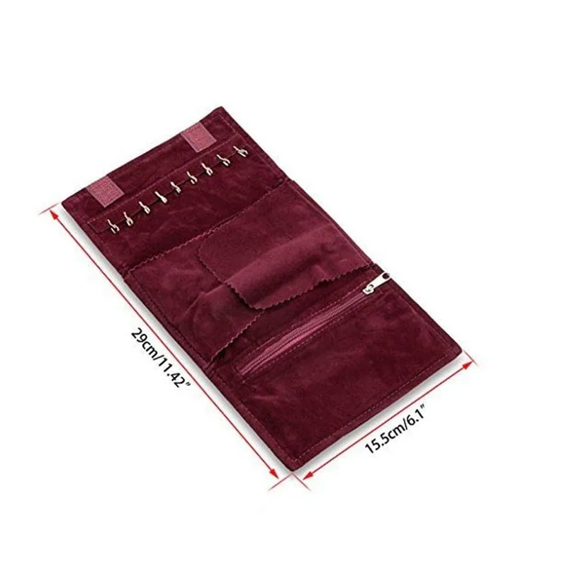 Бархатная Подарочная сумка для ювелирных изделий, дорожная упаковочная сумка-Органайзер