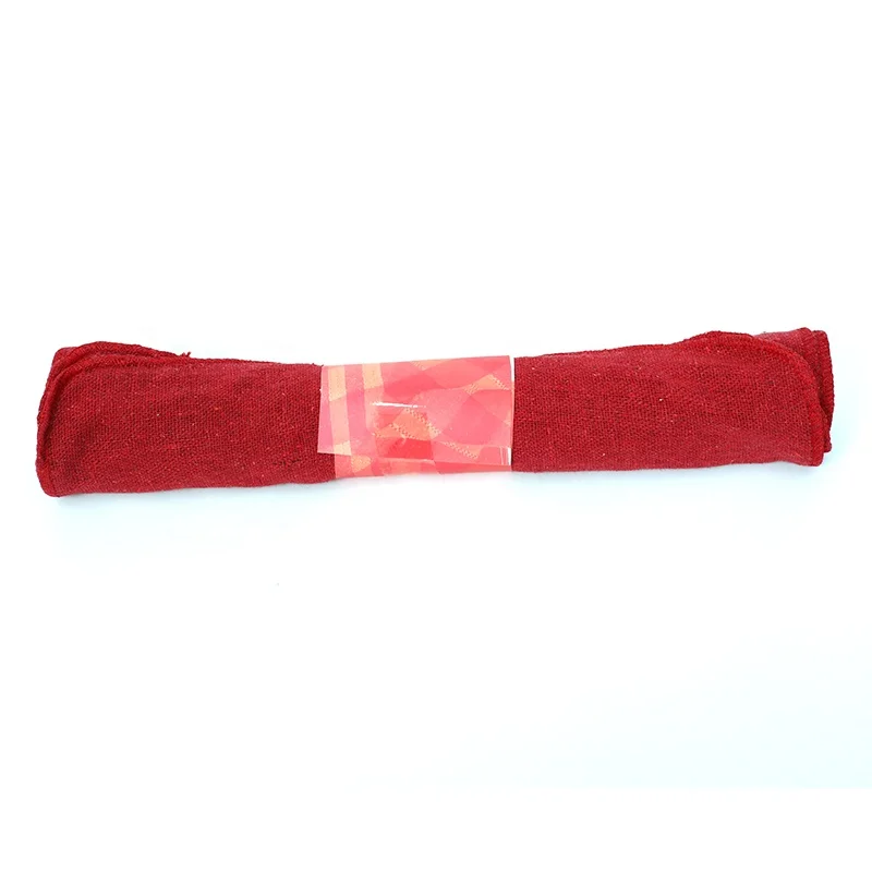 Industrial cotton polyester oil cleaning red quick drying wiping wash cloth shop towel rags