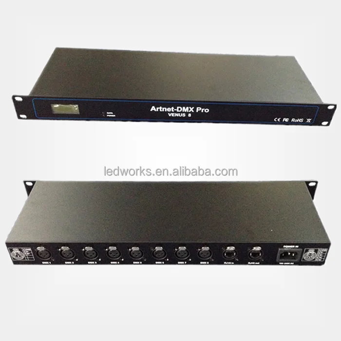 
real time artnet controller 8 and 16 universes dmx512 controller Madrix compatible 