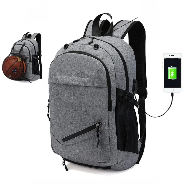 Wholesale USB Charging  Polyester Leisure bag hiking backpack