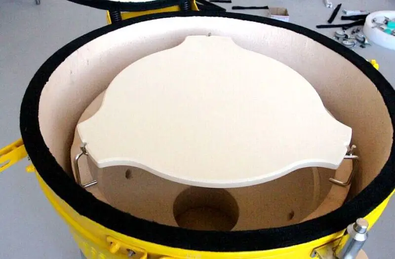 Lava stone Pizza Stone Heat Deflector of Charcoal Grills