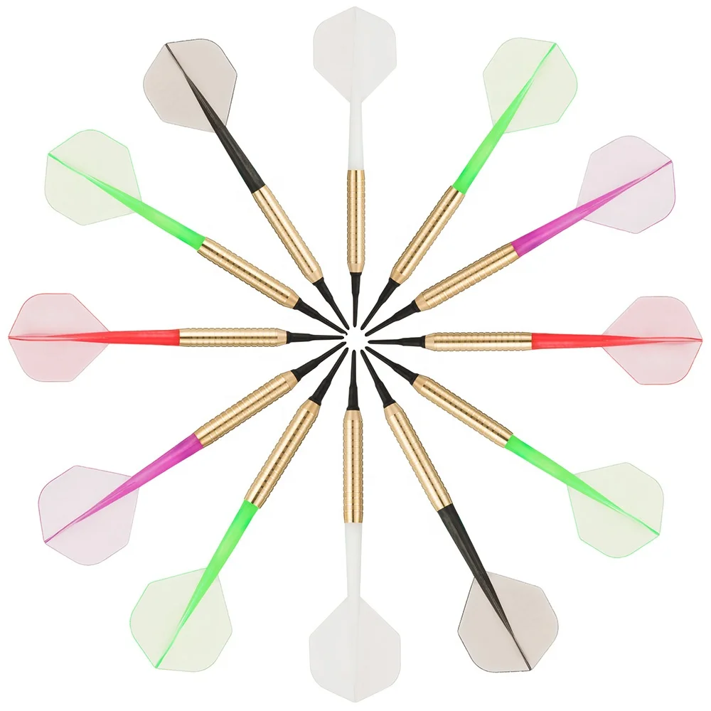 
Cheap darts 16.5g Soft Tip Brass darts with Colorful Flights for Electric Dart Board 