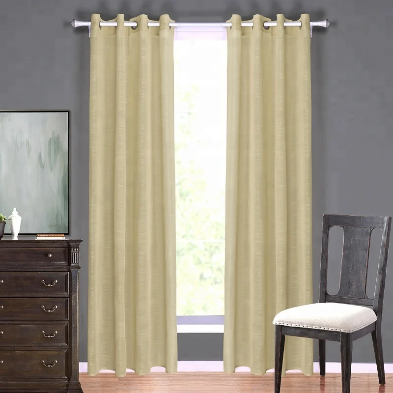 Direct From Factory High Quality Plain Room Window Decoration Store Tulle Fabric Voile Drapers Sheer Curtain Panels