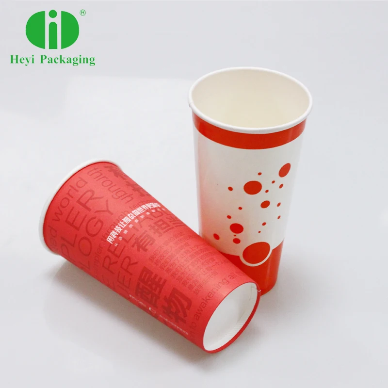 PE coated soda cold drinks single wall party disposable paper cups for juice