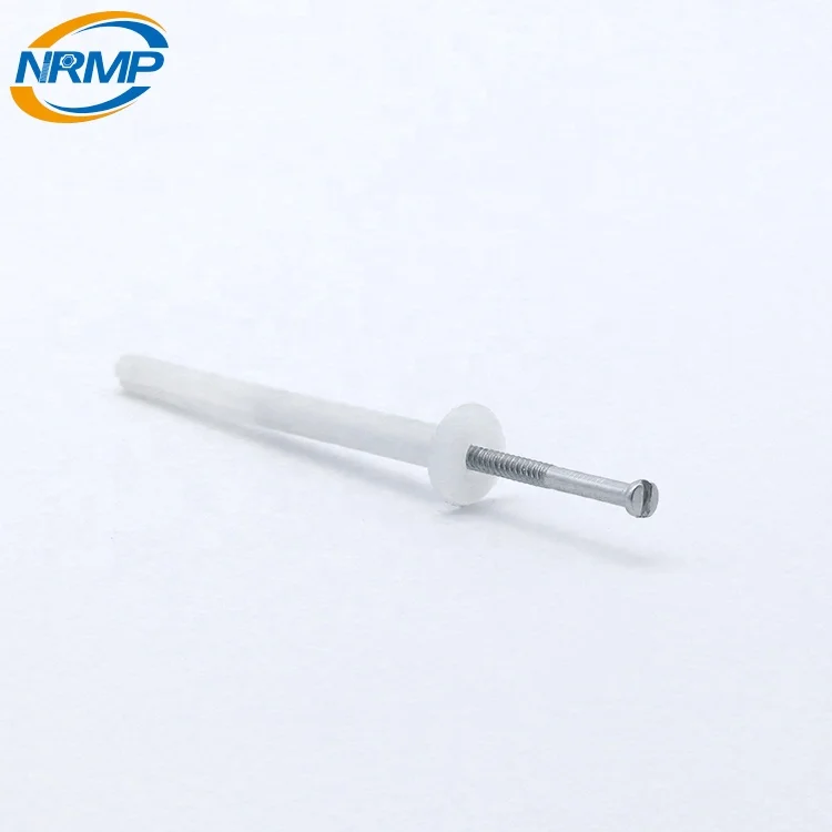 Best quality white plastic nylon hammer drive nail anchor