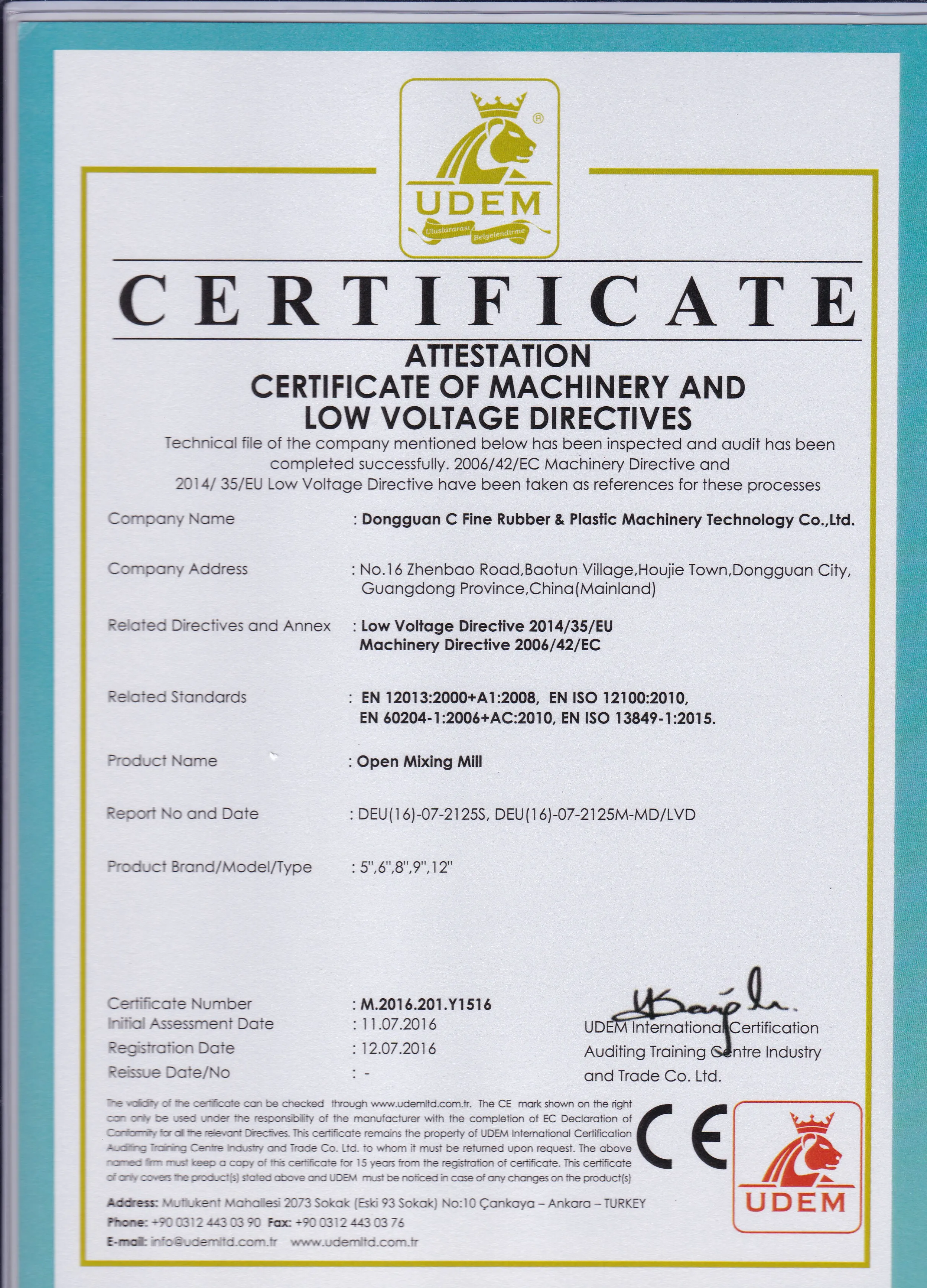 High output and energy save two roll Rubber open Mixing Mill