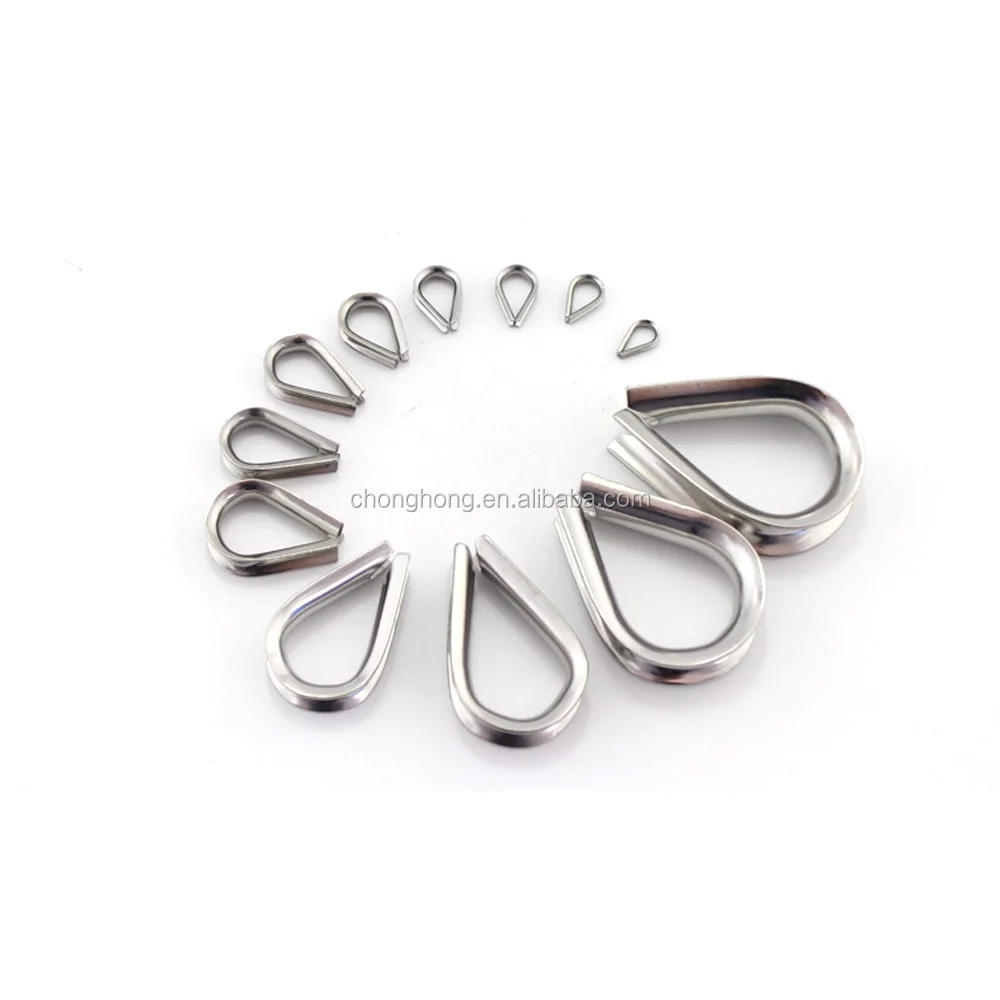 Американский тип сверхмощный изготовленный на заказ кабель наперсток сталь Концевая серьга каната