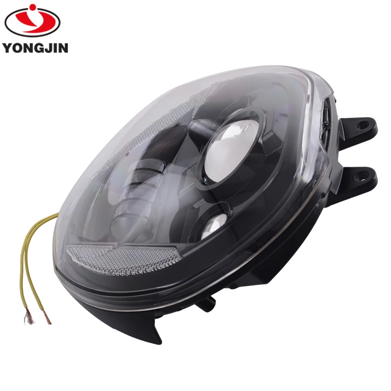 black bright LED Projection Headlight for D-ucati Monster 821/1200