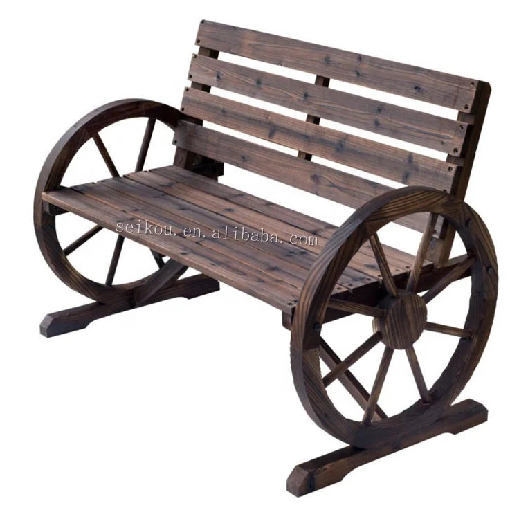 
Outdoor Garden Long Bench with wheel 