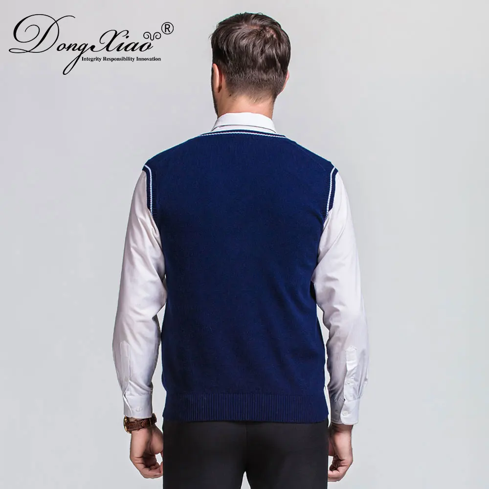 Fashion Clothing Men Woolen Sweaters Jackets Turkey Pullover V Neck Wool Vest