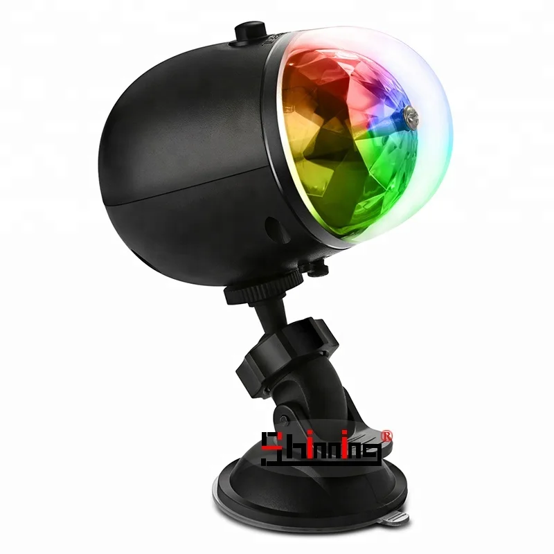 Outdoor portable mini dj lights 3w LED colorful rotating magic ball stage lighting