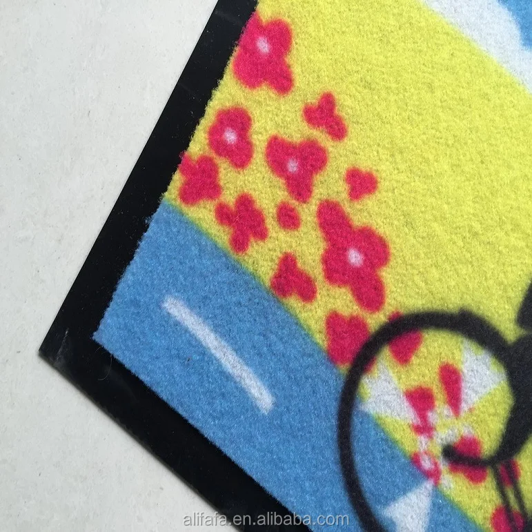 Custom Logo Printed rubber floor outdoor mat