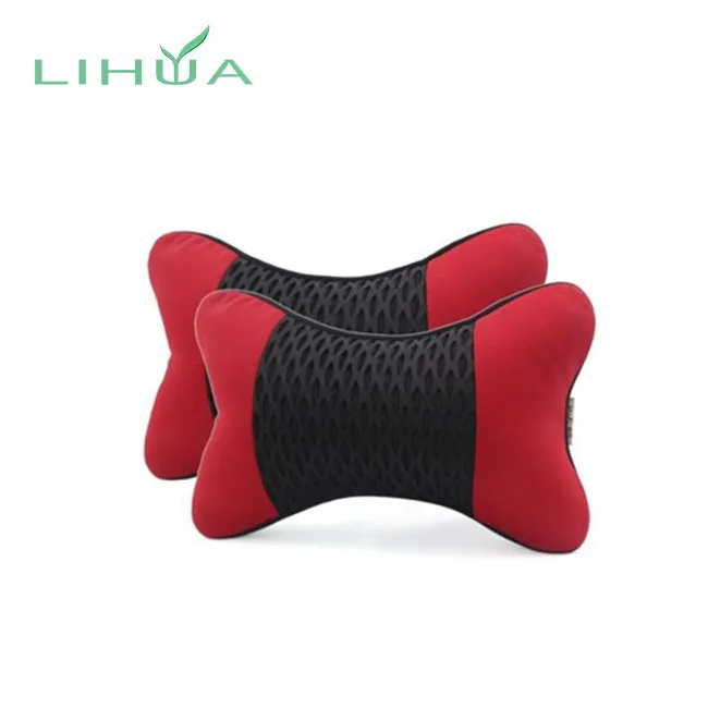 Custom Brown Elastic Strap Car Headrest Pillow