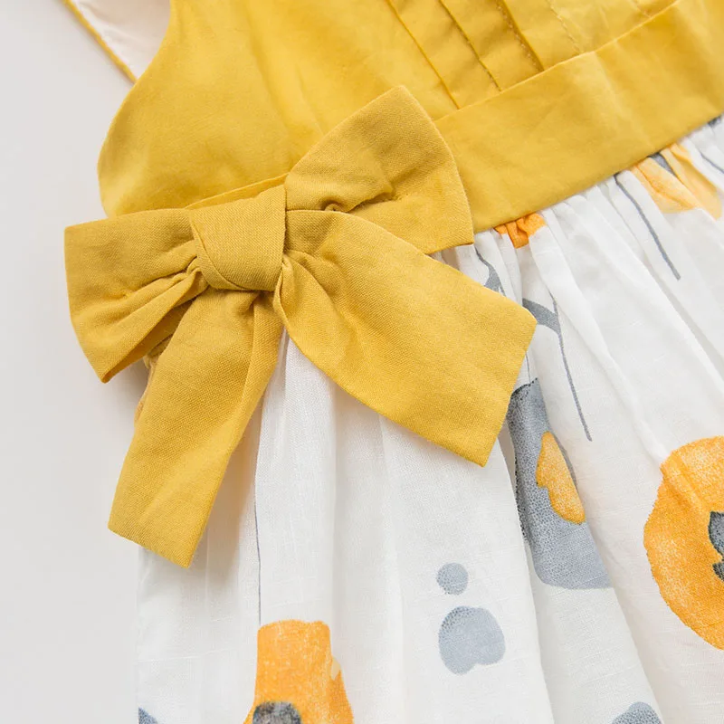 DBM10561 DAVE BELLA summer baby girl princess clothes children birthday party wedding dress with bows boutique dandelion dresses