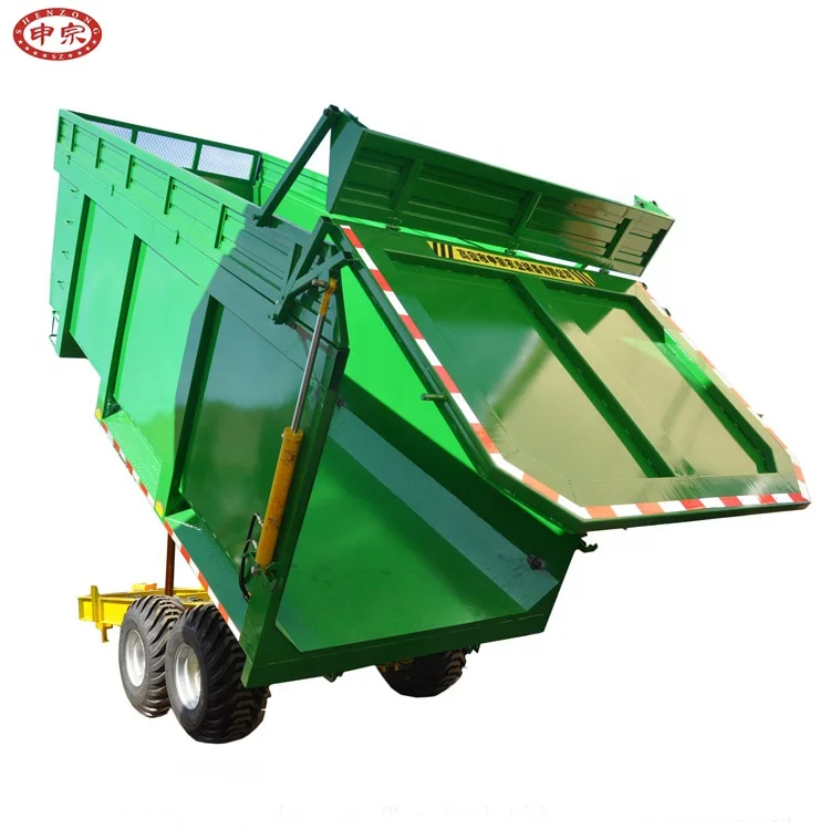 Китай, тандемный прицеп, мусорный самосвал, трактор