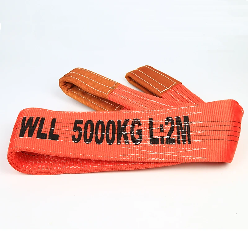 
Hot sale polyester material flat webbing sling tape 