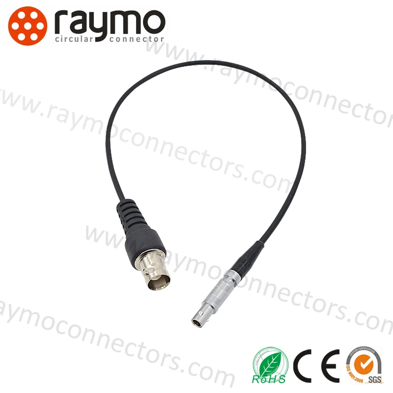 nickel plated BNC male clamp with cable connector