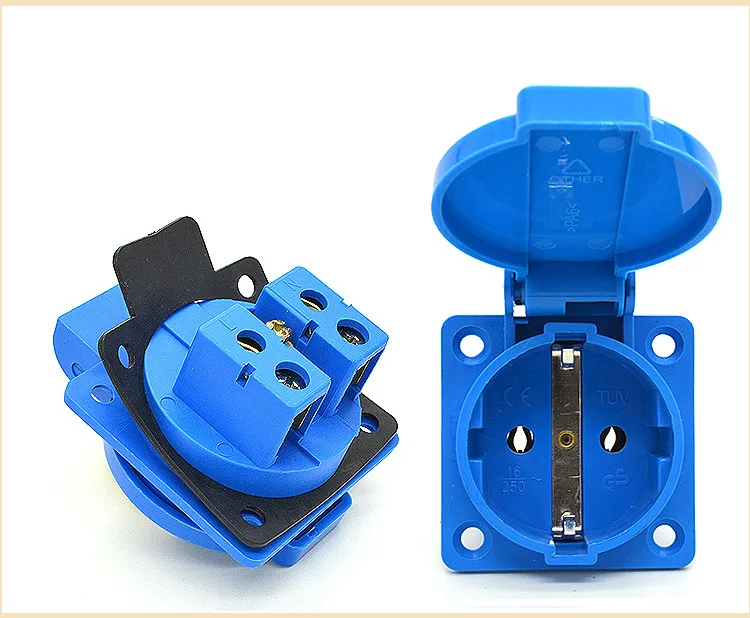 IP44  Germany Waterproof socket Outlet European receptacle 16A 250V