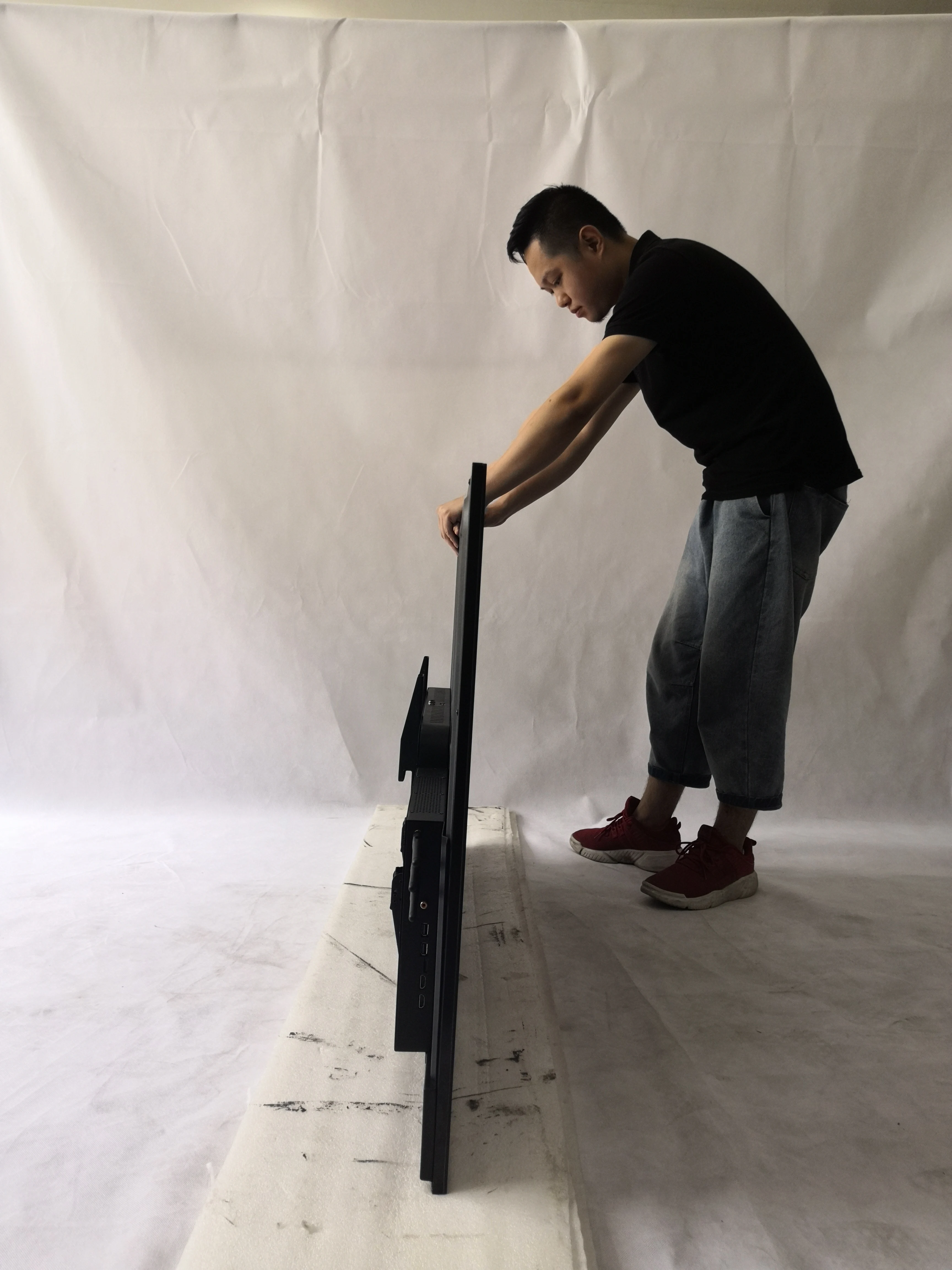 
EKAA 65 inch all in one LCD IR touch screen pc Portable interactive flat Smart Whiteboard display for education 