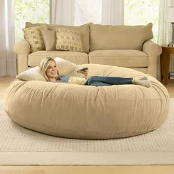 New 7ft filled bean bag chair waterproof large lazy sofa living room sofas giant bean bag sofa