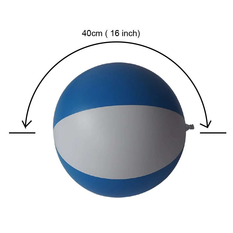 pvc inflatable beach ball with frosted pvc surface