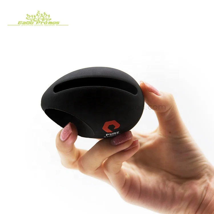 2023 2019 Eco-friendly promotional mini egg shaped silicone mobile phone loud speaker