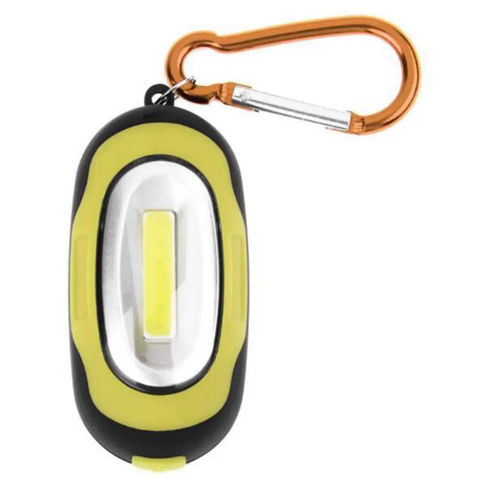 Waterproof mini COB LED Flashlight Camping Torch Light Lamp Keychain Portable