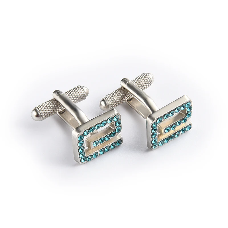 Оптовая продажа, дешевые металлические Мужские жесткие эмалированные латунные запонки, запонки для рекламы