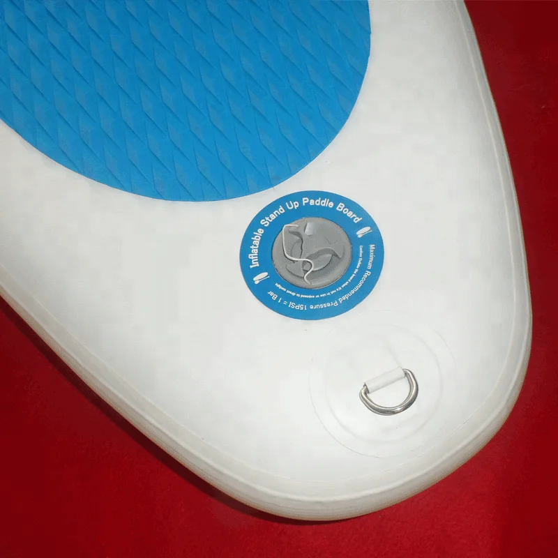 Inflatable surf board with clear window paddle board with viewing window