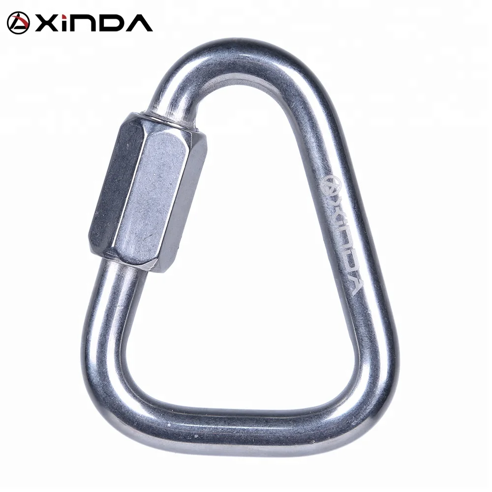 XINDA maillon rapide quick links delta stainless steel carabiner heavy duty for climbing rope access working at height
