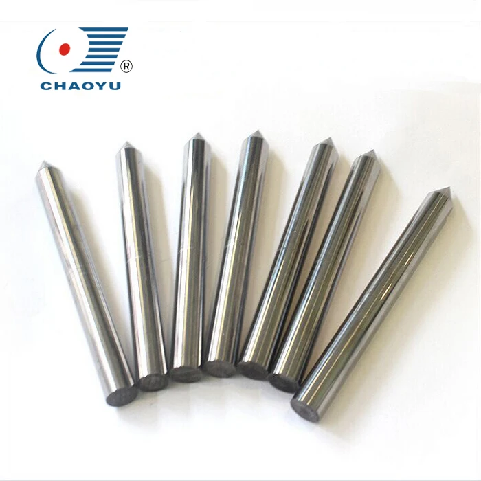 Well polished D5*40mm tungsten carbide spikes cemented carbide rods with tapered ends